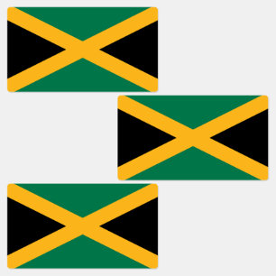Jamaicaanse vlag labels