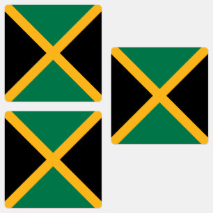 Jamaicaanse vlag labels