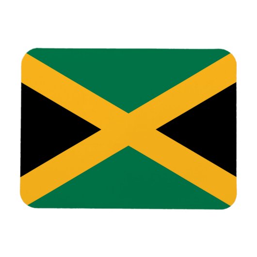 Jamaicaanse vlag magneet (Horizontaal)