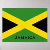 Jamaicaanse vlag met Jamaica Word World Flags Poster (Voorkant)