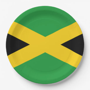 Jamaicaanse vlag papieren bordje