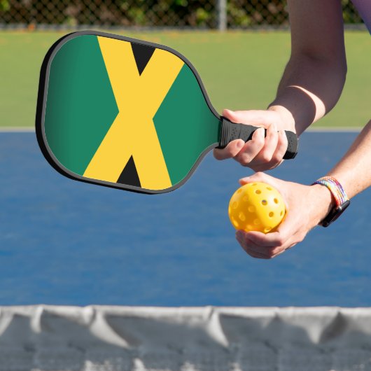 Jamaicaanse vlag pickleball paddle (Insitu)