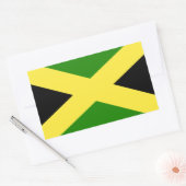 Jamaicaanse vlag rechthoekige sticker (Envelop)