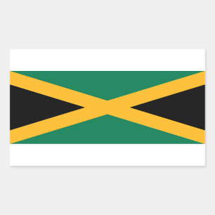 Jamaicaanse vlag rechthoekige sticker