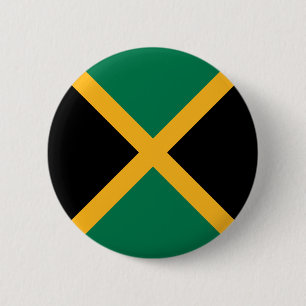 Jamaicaanse vlag ronde button 5,7 cm
