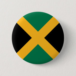Jamaicaanse vlag ronde button 5,7 cm