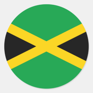 Jamaicaanse vlag ronde sticker
