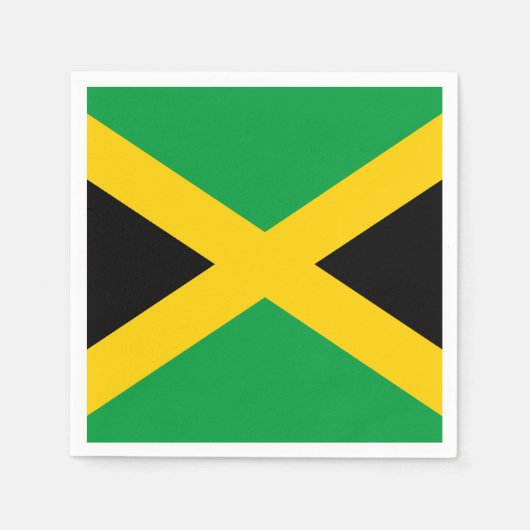 Jamaicaanse vlag servet (Voorkant)