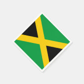 Jamaicaanse vlag servet (Hoek)