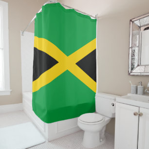 Jamaicaanse vlag Shower Curtain Douchegordijn