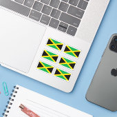 Jamaicaanse vlag sticker (Laptop met iPhone)