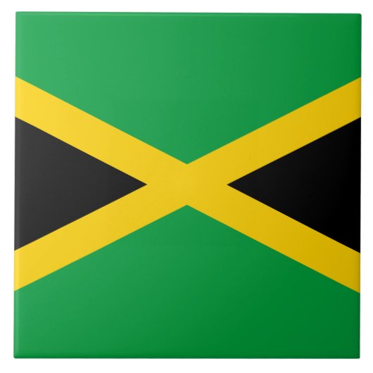 Jamaicaanse vlag tegeltje (Voorkant)