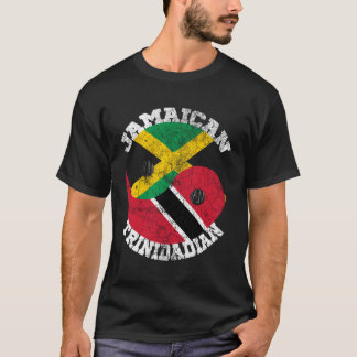 Jamaicaanse vlag Trinidad en Jamaica vlag T-shirt