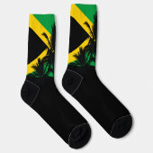 Jamaicaanse Vlag Tropische Palmbomen Sokken (Rechts)