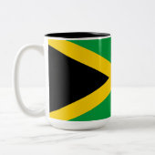 Jamaicaanse vlag tweekleurige koffiemok (Links)