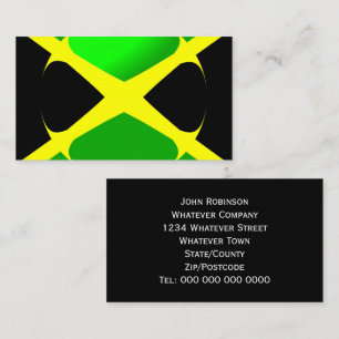 Jamaicaanse vlag visitekaartje