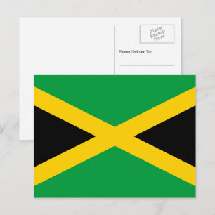 Jamaicaanse vlag, vlag van Jamaica Briefkaart