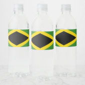 Jamaicaanse vlag waterfles etiket (Flessen)