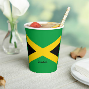 Jamaicaanse vlagpapierbekertjes, Jamaica party/spo Papieren Bekers