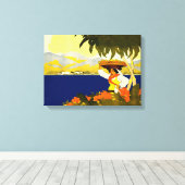 Jamaicaanse vrouw canvas afdruk (Insitu (Houten vloer))