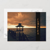 Jamaicaanse zonsondergang briefkaart (Voorkant / Achterkant)