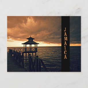 Jamaicaanse zonsondergang briefkaart