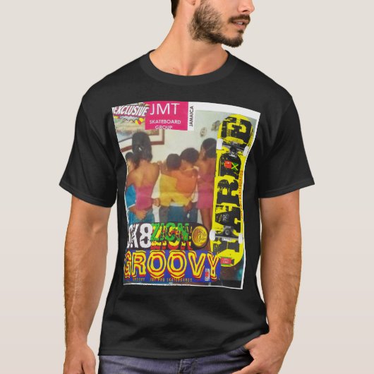 JAMAÏCAIN LENTE DANSE /LOVE Basic Dark T-Shirt (Devant)