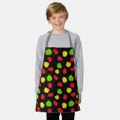 Jamaican Chef Scotch Bonnet Chili Peppers Pattern Schort (Gedragen)