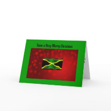 Jamaican Flag Christmas Kaart