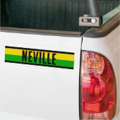 Jamaican Flag Coloured Striped Custom Bumpersticker (Op Truck)