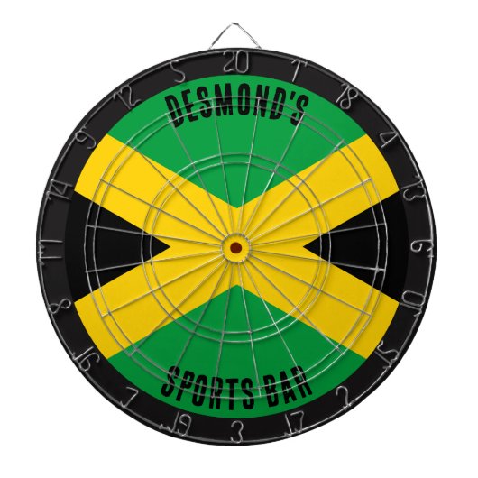 Jamaican Flag Dartbord (Voorkant)