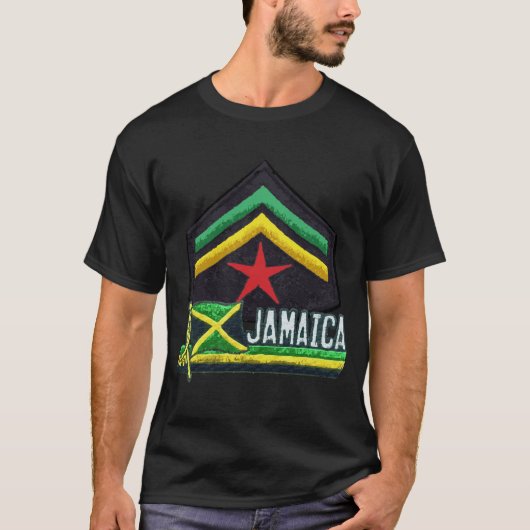 Jamaican Flag Rasta T-shirt (Voorkant)