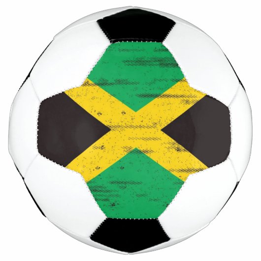 Jamaican Grunge Flag Voetbal (Voorkant)