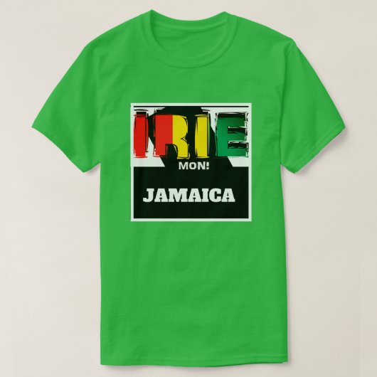 Jamaican Irie Mon T-shirt (Design voorkant)