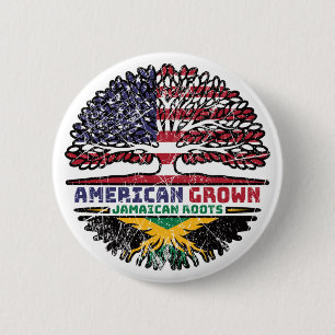 Jamaican Jamaica US American USA Verenigde Staten Ronde Button 5,7 Cm