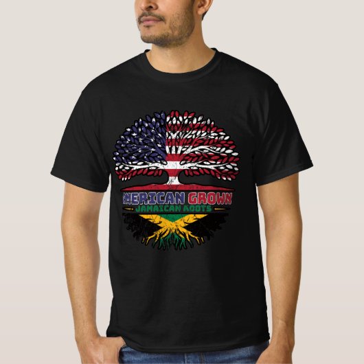 Jamaican Jamaica US American USA Verenigde Staten T-shirt (Voorkant)