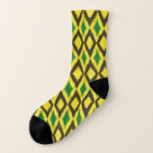Jamaican Kente Styled All Over Print Men's Socks (Gauche - extérieur)