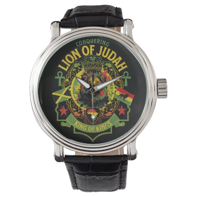 Jamaican Lion Watch Horloge (Voorkant)