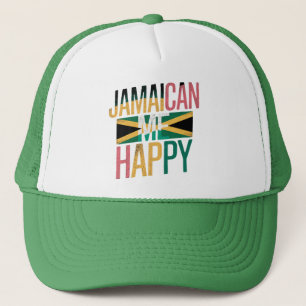 Jamaican Me Happy – Leuk Jamaica Eiland Gevoel Trucker Pet