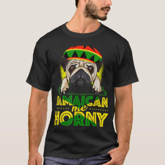 Jamaican me horny - Jamaica Flag T-shirt voor mann