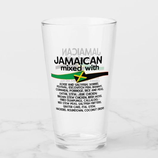 Jamaican Mixed With Jamaica Proud Glas (Voorkant)
