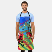 Jamaican One Love Reggae Party Apron Schort (Gedragen)