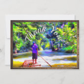 Jamaican River Raft Ride Dank u J001 Bedankkaart (Voorkant)