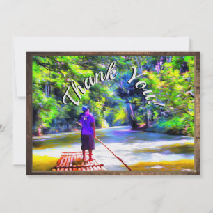 Jamaican River Raft Ride Dank u J001 Bedankkaart