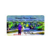 Jamaican River Raft Ride J001 Adres Etiket (Voorkant)