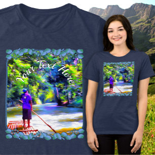 Jamaican River Raft Ride J001 Tri-Blend Shirt