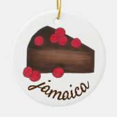 Jamaican Rum Cake Slice Caribbean Keramisch Ornament (Voorkant)