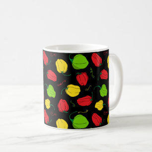 Jamaican Scotch Bonnet Food Patterned Koffiemok