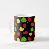 Jamaican Scotch Bonnet Food Patterned Koffiemok (Voorkant links)