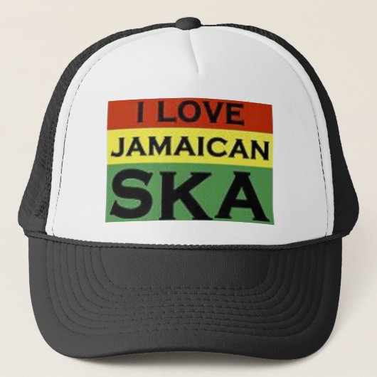 jamaican ska cap trucker pet (Voorkant)